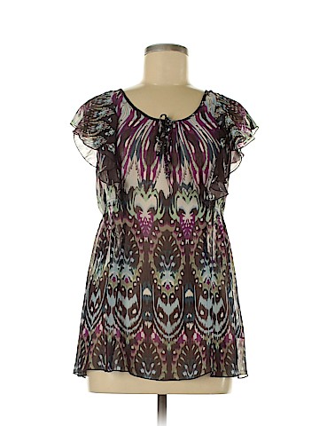 Charlotte Russe Short Sleeve Blouse (view 1)