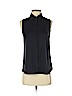 Theory 100% Silk Black Sleeveless Silk Top Size P (petite) - photo 1