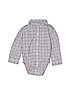 Janie and Jack 100% Cotton Plaid Blue Long Sleeve Button-Down Shirt Size 18-24 mo - photo 1