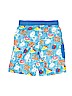Cat & Jack 100% Polyester Print Blue Board Shorts Size 16 - photo 2