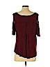 Free People Burgundy Short Sleeve Top Size S - photo 2