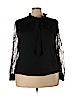 Unbranded Black Long Sleeve Blouse Size 3X - photo 1