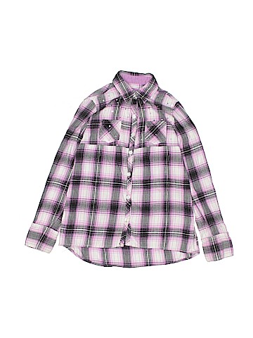 Justice Long Sleeve Button-Down Shirt (view 1)