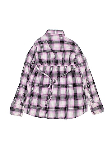 Justice Long Sleeve Button-Down Shirt (view 2)