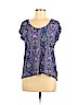 MICHAEL Michael Kors 100% Viscose Purple Short Sleeve Top Size M - photo 1