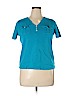 Chaps 100% Cotton Blue Short Sleeve T-Shirt Size 1X - photo 1
