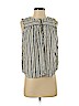 Ann Taylor LOFT 100% Linen Gray Sleeveless Blouse Size S (petite) - photo 1