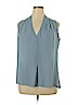 Rose & Olive Blue Sleeveless Blouse Size XL - photo 1