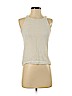 Ann Taylor 100% Polyester White Sleeveless Blouse Size S (petite) - photo 1
