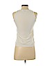 Ann Taylor 100% Polyester White Sleeveless Blouse Size S (petite) - photo 2