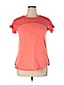 Suzanne Betro 100% Cotton Orange Short Sleeve Top Size XL - photo 1