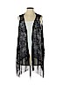 Demanding by Say What? 100% Polyester Black Cardigan Size S - photo 1