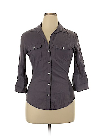 James Perse 3/4 Sleeve Button-Down Shirt (view 1)