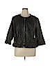 Roz & Ali 100% Polyurethane Black Faux Leather Jacket Size 1X - photo 1