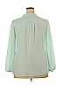 Lilly Pulitzer 100% Polyester Blue Long Sleeve Blouse Size XL - photo 2