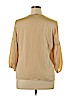 Talbots 100% Polyester Gold 3/4 Sleeve Blouse Size 14 - photo 2