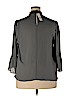7th Avenue Design Studio New York & Company 100% Polyester Gray Long Sleeve Blouse Size XL - photo 2