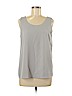 August 1 Eight 100% Polyester Gray Sleeveless Blouse Size M - photo 1