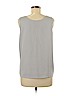 August 1 Eight 100% Polyester Gray Sleeveless Blouse Size M - photo 2