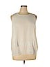 Calvin Klein 100% Polyester White Sleeveless Blouse Size XL - photo 1