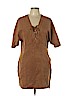 Forever 21 100% Polyester Brown Casual Dress Size L - photo 1