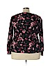 J.jill 100% Polyester Black Long Sleeve Blouse Size 4X - photo 2