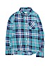 Tractr 100% Cotton Blue Long Sleeve Button-Down Shirt Size 7 - 8 - photo 1