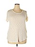 Almost Famous Ivory Short Sleeve Top Size 2X - photo 1