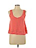 Lush 100% Rayon Pink Sleeveless Blouse Size L - photo 1