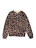 Crewcuts 100% Wool Animal Print Brown Wool Pullover Sweater Size 10 - photo 1