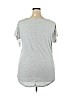 Peace & Pearls Gray Short Sleeve Top Size XL - photo 2