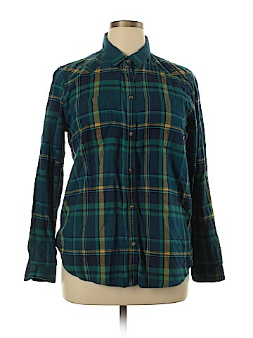 American Eagle Outfitters Long Sleeve Button-Down Shirt (view 1)