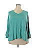 Sejour Green Long Sleeve Top Size 1X - photo 1