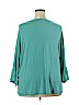 Sejour Green Long Sleeve Top Size 1X - photo 2