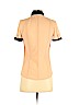 Antipodium London 100% Silk Orange Short Sleeve Silk Top Size 2 - photo 2