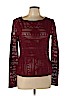 BCBGMAXAZRIA Burgundy Long Sleeve Top Size L - photo 1