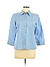 Geoffrey Beene Sport 100% Cotton Blue Long Sleeve Button-Down Shirt Size 8 - photo 1