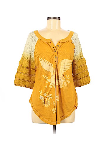 Free People 3/4 Sleeve Blouse (view 1)