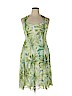 Connected Apparel 100% Polyester Green Casual Dress Size 14 - photo 1
