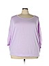 Lane Bryant Purple 3/4 Sleeve Top Size 28 - 26 Plus - photo 1
