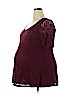 Motherhood Burgundy Short Sleeve Blouse Size XL - photo 1