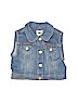 Gymboree 100% Cotton Solid Blue Denim Jacket Size 7 - 8 - photo 1