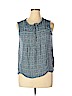 Lucky Brand 100% Rayon Blue Sleeveless Blouse Size XL - photo 1