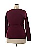 Caslon 100% Cotton Burgundy Pullover Sweater Size XL - photo 2