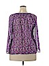 Croft & Barrow 100% Polyester Purple 3/4 Sleeve Blouse Size XL - photo 2