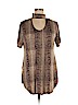 Assorted Brands Tan Short Sleeve Top Size XL - photo 1