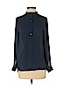 H&M 100% Polyester Blue Long Sleeve Blouse Size 4 - photo 1