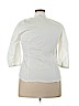 Apostrophe White 3/4 Sleeve Button-Down Shirt Size XL - photo 2