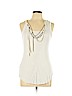 BCBGMAXAZRIA 100% Modal White Sleeveless Top Size L - photo 1