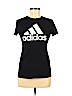 Adidas 100% Cotton Black Short Sleeve T-Shirt Size S - photo 1